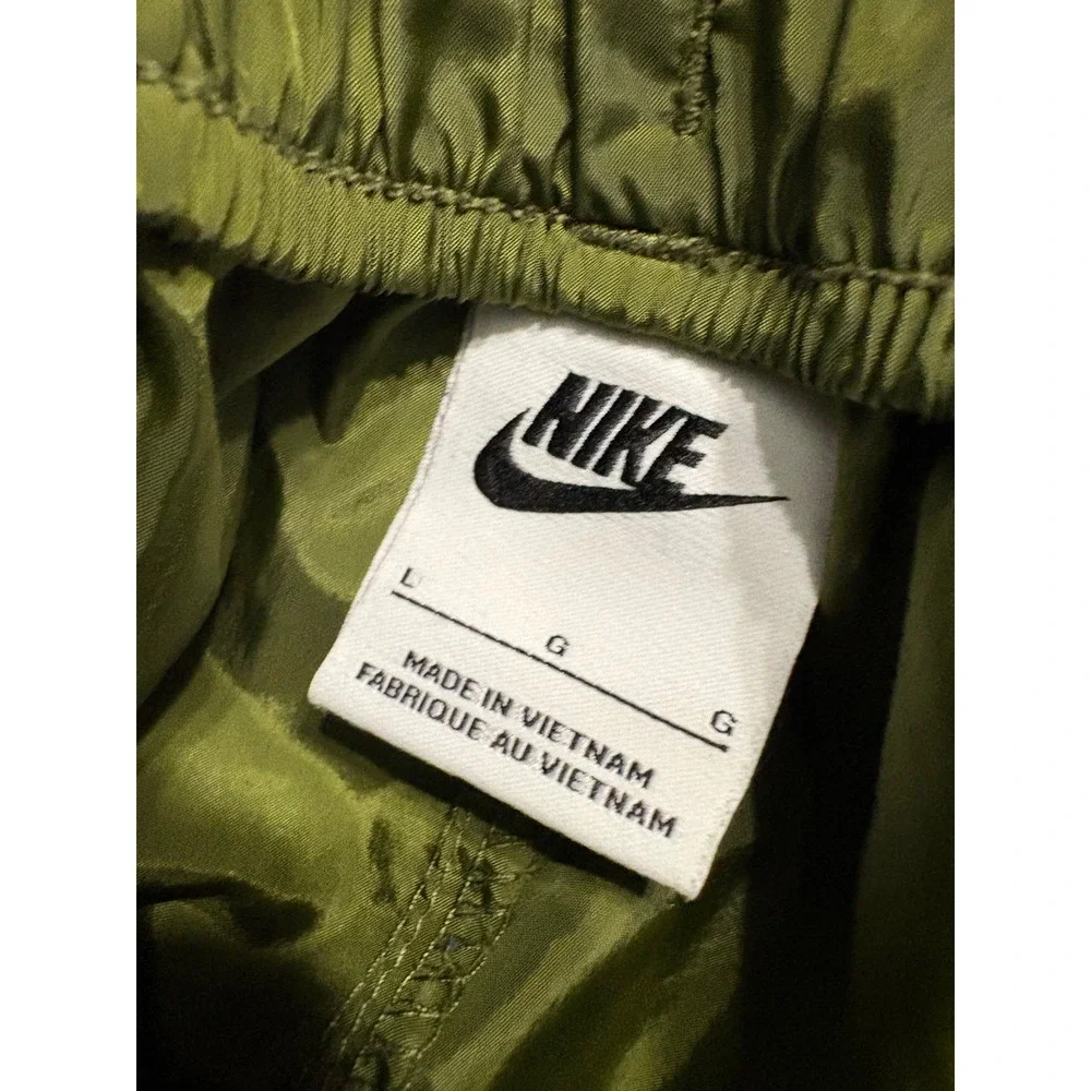 Nike Boys Large Olive Green Woven Track Pants Joggers Futura Logo L G G